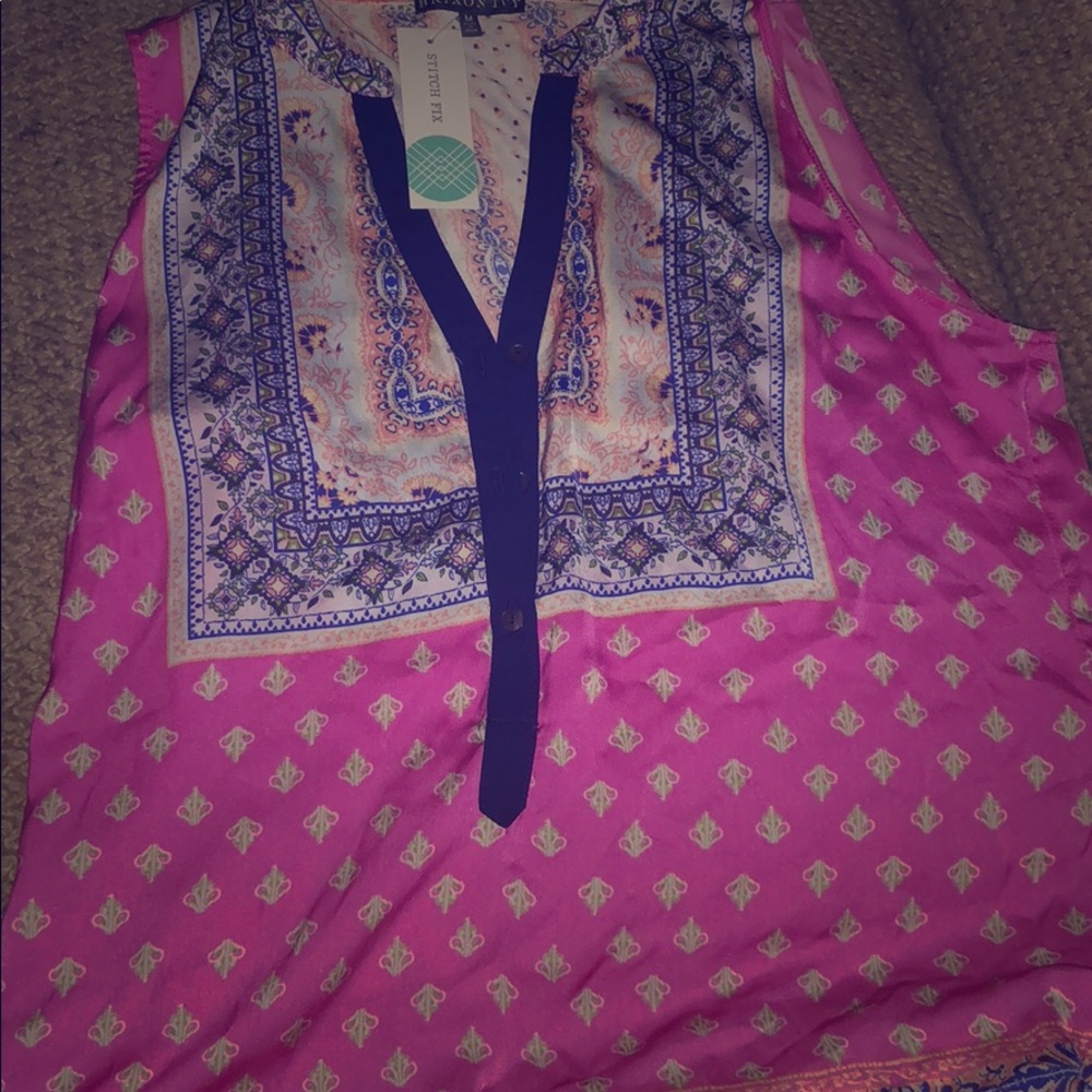 Button up tank NWT. By Brixon Ivy.  Size Medium.